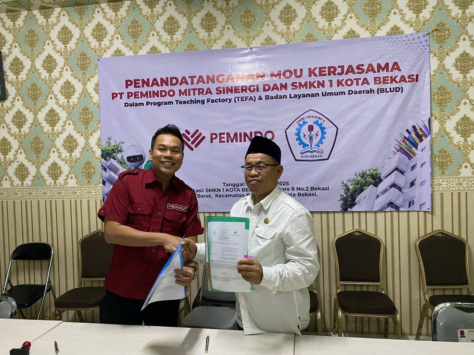 Kerjasama Program TEFA & Badan Layanan Umum Daerah Dengan SMKN 1 Kota Bekasi